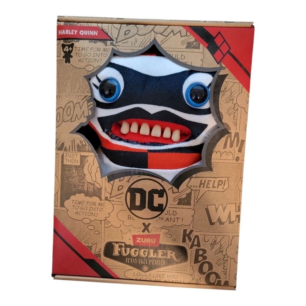 Harley Quinn Fugglers Funny Ugly‎ Monster DC Comics Zuru Plush Doll NEW